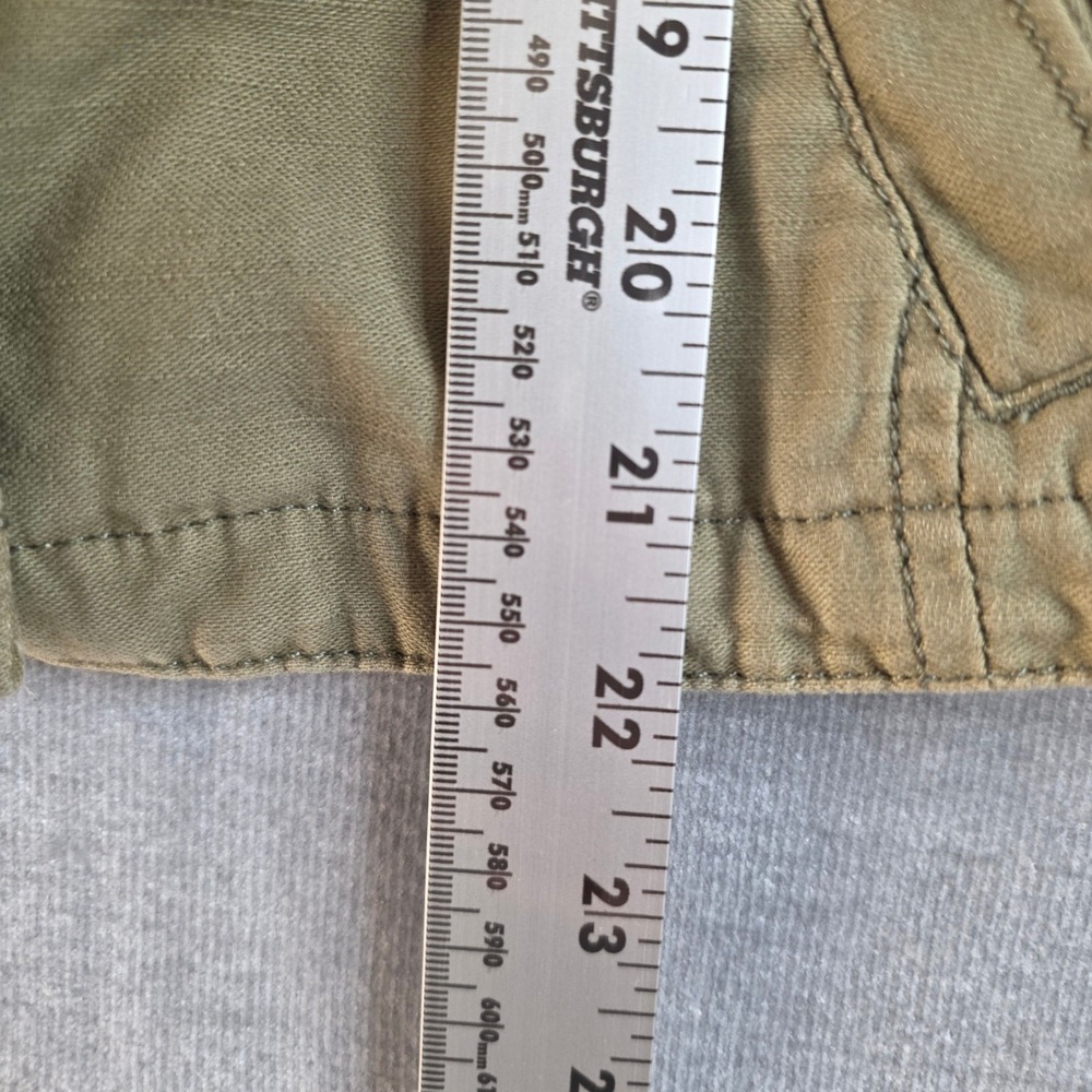 Hollister Utility Vest Womens Small Olive Green Excellent Cinched Cargo Jacket - Picture 12 of 13